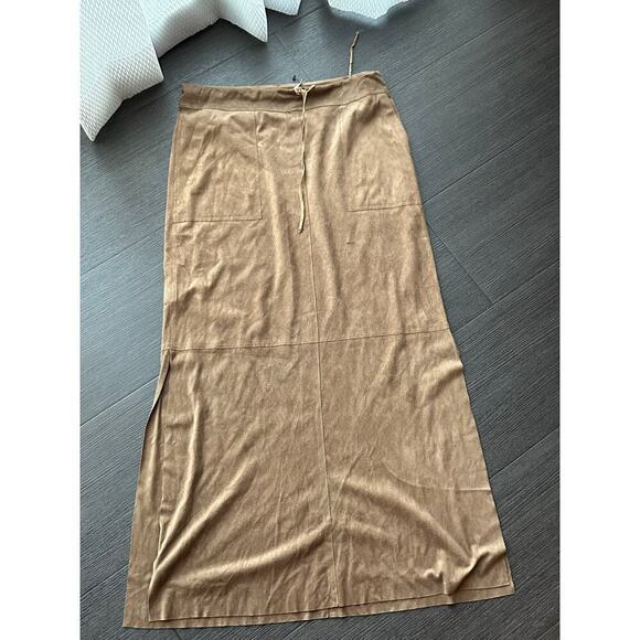 Max Studio Boho Drawstring Maxi Skirt Size Small Lagenlook - Picture 1 of 8